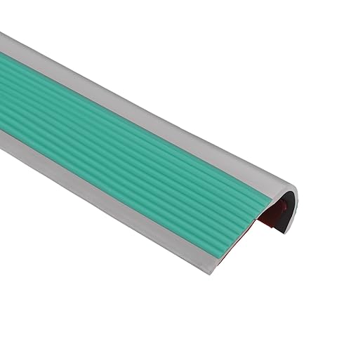 Miniatura 9 de uxcell 1 protector de borde de escalera de vinilo, borde antideslizante para bordes de escaleras, borde de escalera, escalones interiores y