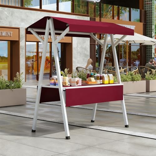 Kiosque de marché pliable et transportable avec auvent de protection