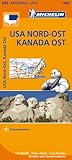 Michelin USA Nord-Ost, Kanada Ost: Straßen- und Tourismuskarte 1:2.400.000 (MICHELIN Regionalkarten) - Herausgeber: MICHELIN 