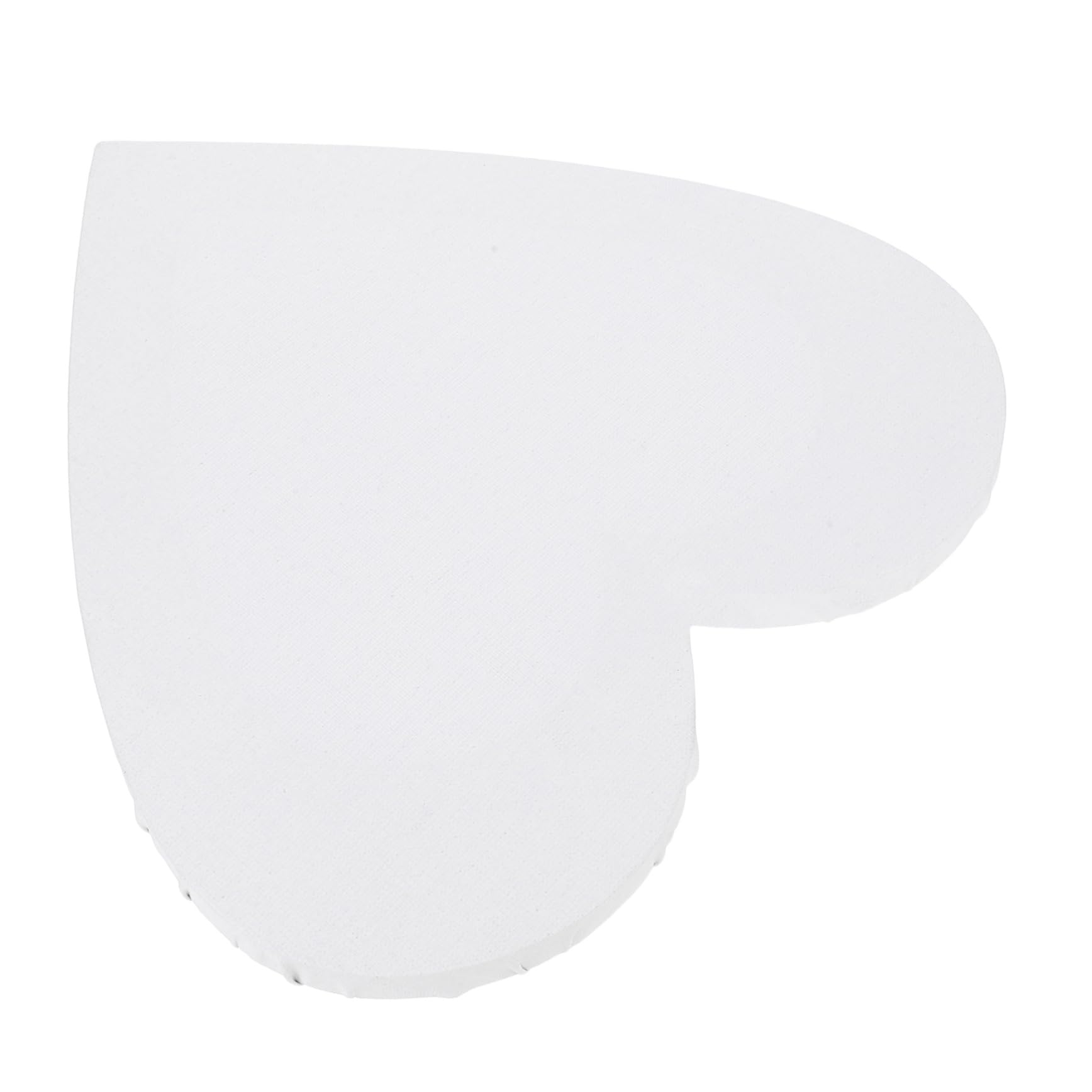 Panel de lienzo en forma de corazón blanco para pintura al óleo, acrílica y manualidades