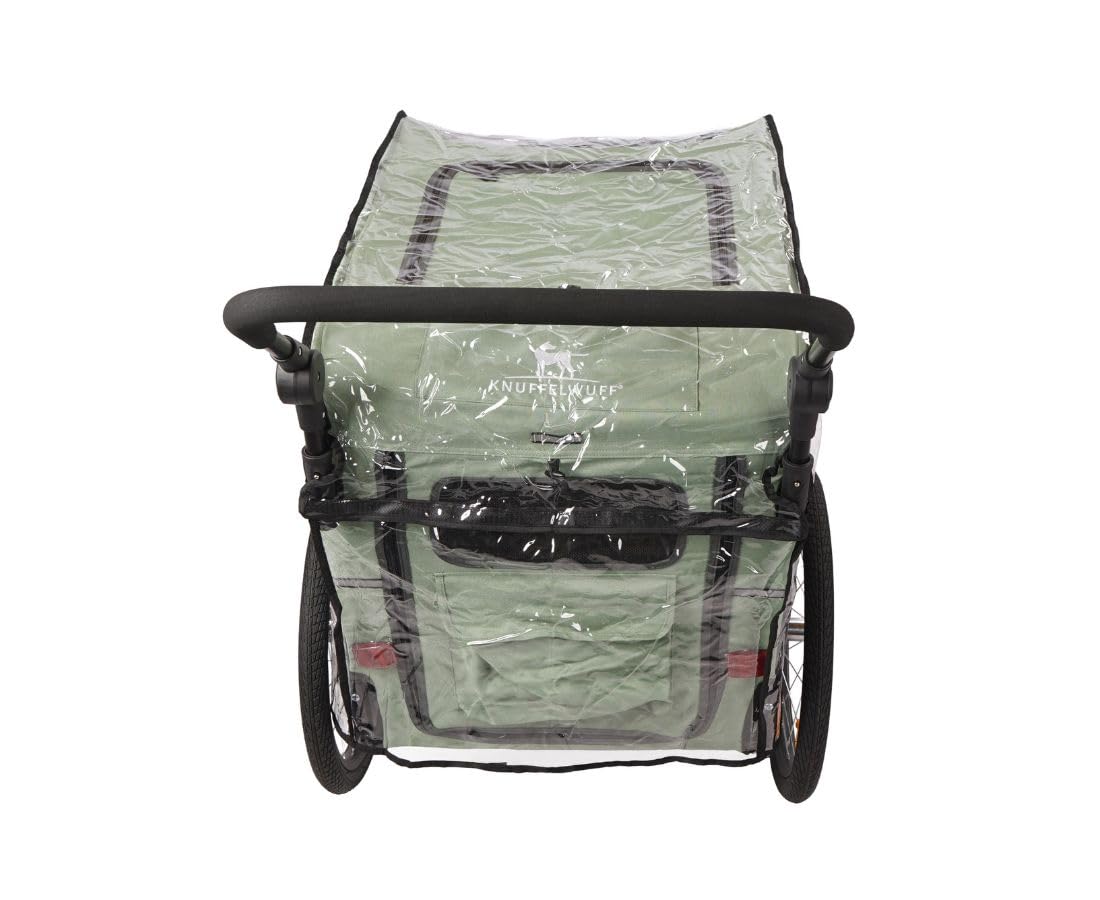 Knuffelwuff Regencover Cruvado | Transparenter PVC Regenschutz | Passgenau für Cruvado | Schutz vor Regen, Wind & Spritzwasser | Mit Klettöffnung für Griff | Inkl. Transportbeutel | Leicht zu reinigen