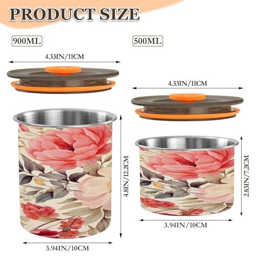 Envase hermético para café de acero inoxidable 500ml miniatura 2