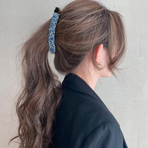 12 Pinzas Banana con Perlas y Piedras para Cabello Grueso miniatura 4