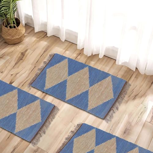 Tapis sur mesure tissé main à Kibuye en coton doux multicolore Noble Network