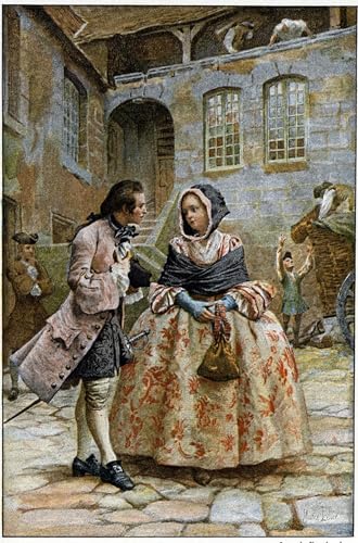 Pintura decorativa de la historia de Manon Lescaut en 60x90cm