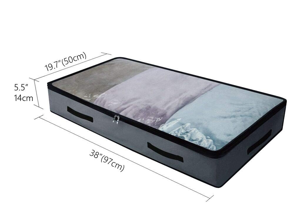 Lifewit 2 Pack UnderBed Storage Bags With Lid, Clothes Storage Boxes - View #9