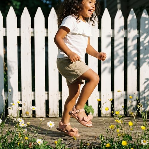 Image of Girls Dress Sandals Comfy Hook and Loop Summer Shoes for Toddlers