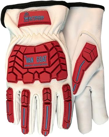 Watson Gloves Van Goat Winter Lined Work Gloves - Water & Oil Resistant Goatskin, Kevlar Stitched, Impact & Cut Resistant