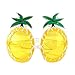 Crazy Night Fiesta Tropical Pineapple Sunglasses, Tropical Hawaiian Luau Party Summer Party Beach Party Novelty Sunglasses (Yellow)