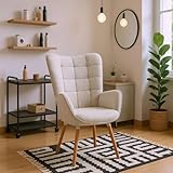Photo Gallery furnish 1 poltrona beige con seduta confortevole schienale spesso per la casa e i saloni di bellezza poltrona per parrucchieri scandinava con braccioli in tessuto gambe in legno durevoli il salone Photo Gallery furnish 1 poltrona beige con seduta confortevole schienale spesso per la casa e i saloni di bellezza poltrona per parrucchieri scandinava con braccioli in tessuto gambe in legno durevoli il salone