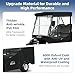 Mixopoly 4 Passenger Golf Cart Enclosure for Club Car Precedent 2+2 Seater with Short Roof 58 inch, 4-Sided Clear Window 600D Rain Cover Waterproof Windproof Snowproof and All-Weather Protection