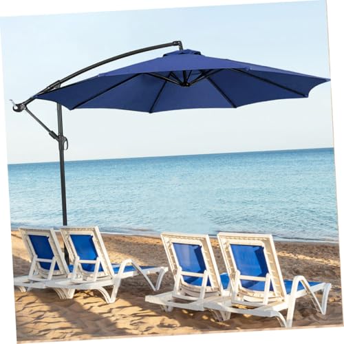 Toile de parasol de jardin bleu ciel : auvent de remplacement en polyester impermédable