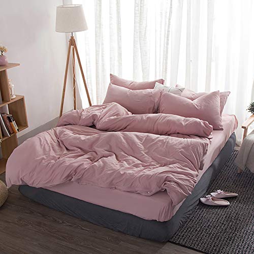 Parure de lit en lin lavé bleu pour créer une chambre cocooning