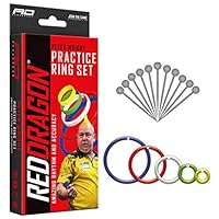 RED DRAGON Darts – Peter Wright Snakebite – Exklusive und offizielle Dart-Übungsringe Professionelles Dart-Zubehör