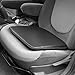 Carpoint 0323291 Luxus - Cojín para asiento (apariencia de cuero), color negro