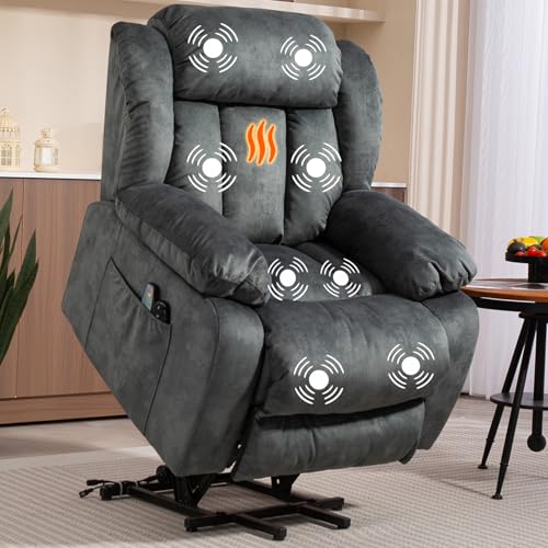 Sillón Eléctrico Recliner Plegable Azul miniatura 1