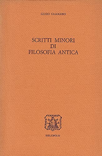 Scritti minori di filosofia antica