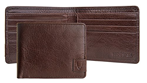 Hidesign Vespucci Slim Genuine Buffalo Leather Bifold Wallet with RFID Shielding Technology & 6 Card Slots - Size (L x H - 4.5 x 3.5 inches), Brown2