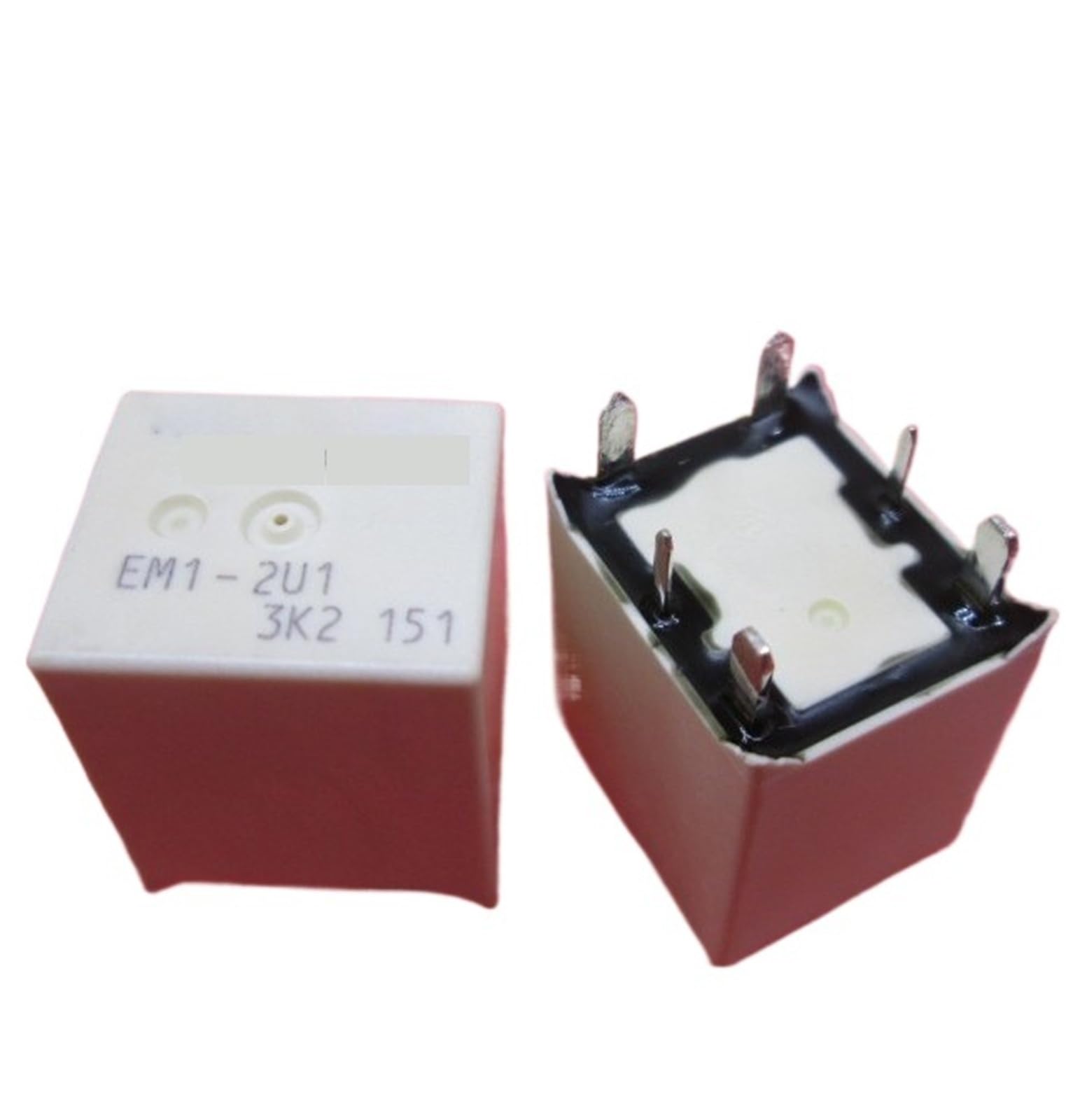 Relais EM1-2U1 6 Broches en lot de 10 pièces pour circuits imprimés