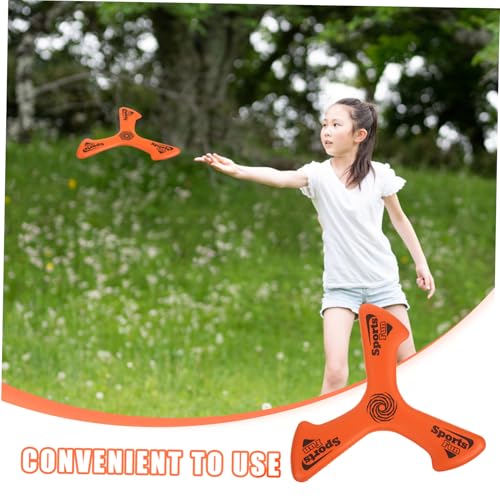 Disco volador boomerang EVA para exteriores color naranja para adolescentes miniatura 3