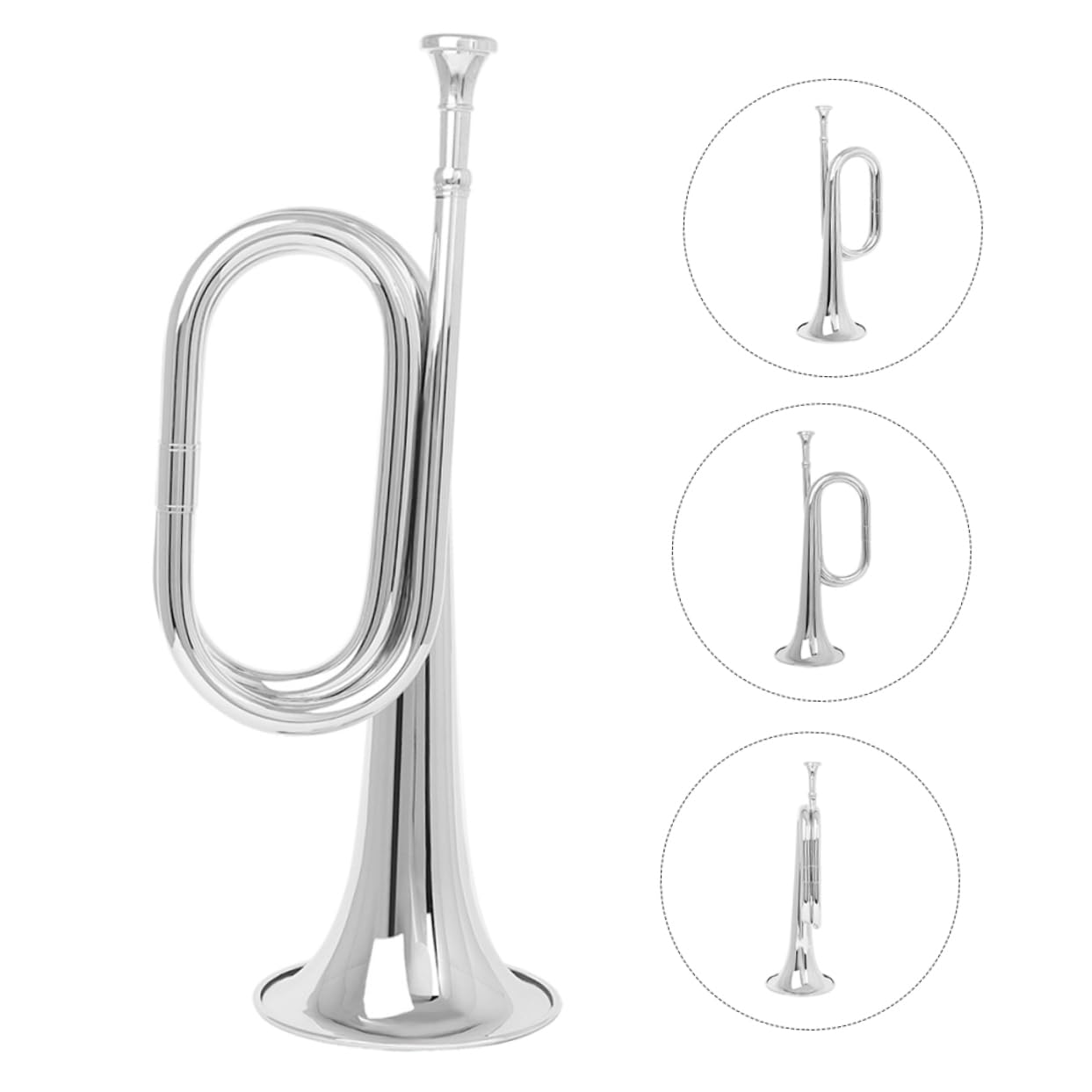 BESTonZON Clairon Orchestre Cuivre pour Fanfare Instrument à Vent pour Débutant Cor Cuivre Instrument de Musique