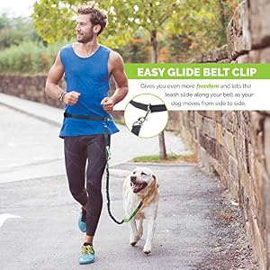 Hands Free Dog Leash, A Dog Running Leash for Dogs That Makes A Great Waist Leash for Dog Walking, Double Handle Bungee Dog Leash with Reflective Stitching and Adjustable Dog Walking Belt Hands Free Dog Leash, A Dog Running Leash for Dogs That Makes A Great Waist Leash for Dog Walking, Double Handle Bungee Dog Leash with Reflective Stitching and Adjustable Dog Walking Belt