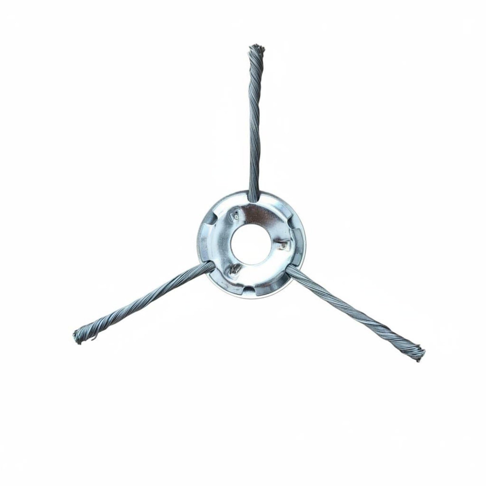 Wear Resistant Wire Brush Cutter Head Universal Fit Steel Wire Trimmer Head Heavy Duty Derusting Weeding Wheel Multi-Purpose for Garden, Driveway, Patio, 6 Inch, 3-Blade-image-28