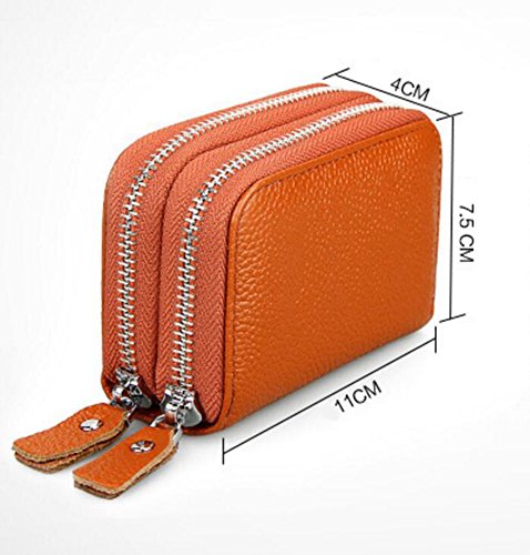 AprinCtempsD Porta Carte di Credito in Vera Pelle