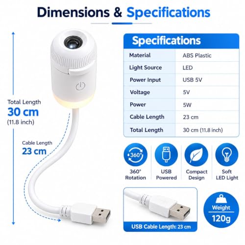 MITVISH ENTERPRISE MITVISH 2-in-1 Galaxy Projector Night Light with 6 - Image 8