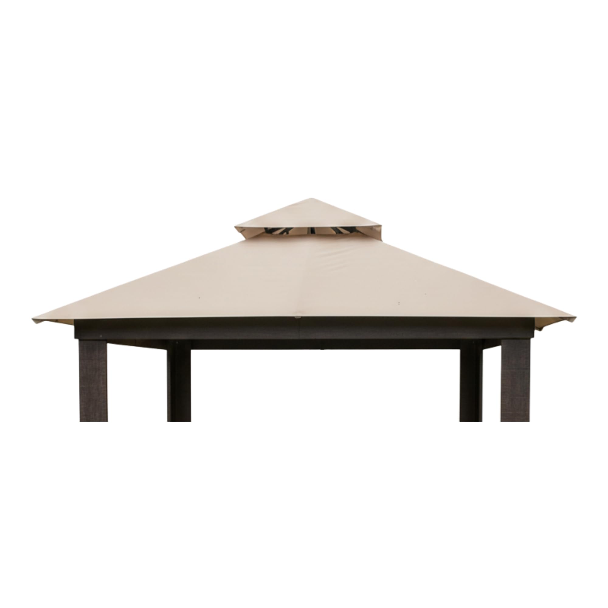 Heavy Duty Reinforced RipLock 500 Replacement Canopy Top Cover Compatible with Elite Shade USA 12' x 12' Gazebo Model X002045IRZ - Beige