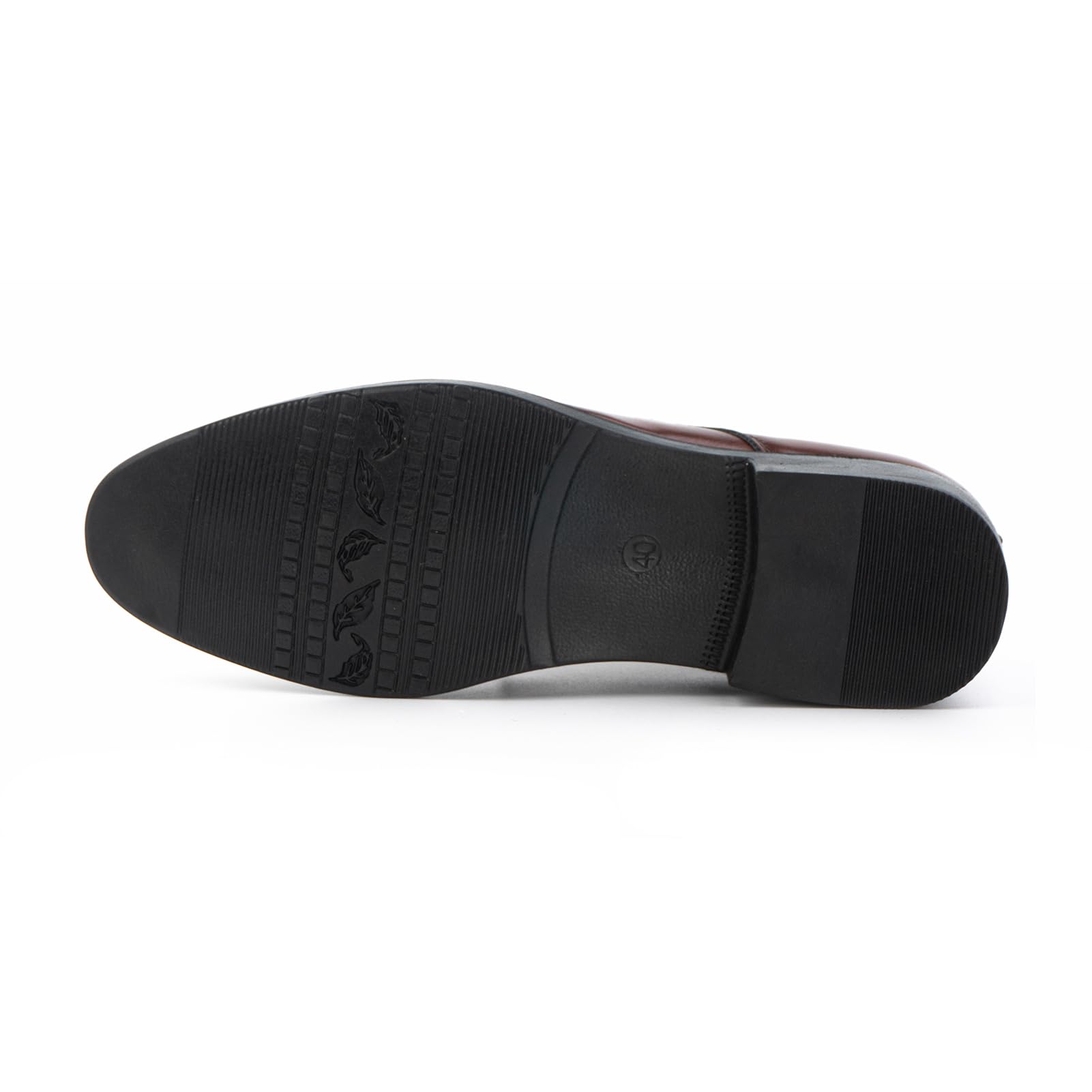 Hitmars Zapatos Oxford Hombre Zapatillas Vestir Derby Zapatos Boda Brogues Formales Cordones Clásico Traje Marrón 46 EU
