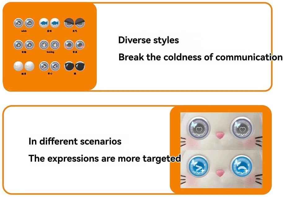 音声認識+ AI会話技術 DIY AIドール用 0.71インチデュアルスクリーンAIモーションボックス WiFi AIボックスおもち