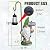 JOYBEE Garden Statues Gnome with Solar Lantern Outdoor Decor-Gnomes Solar Figurines Lights Decorations for Patio Yard Lawn Ornaments-Gifts for Women Mom Grandma