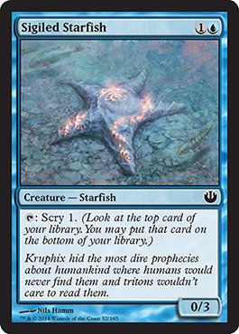 Amazon.com: Magic The Gathering - Sigiled Starfish (52/165