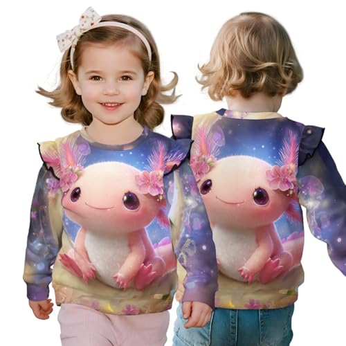 Girls Clothing Set Long Sleeve Crewneck Sweatshirts Top and Legging for Kids Graphic Clothes 2Pcs Fall Outfit,4-8t3