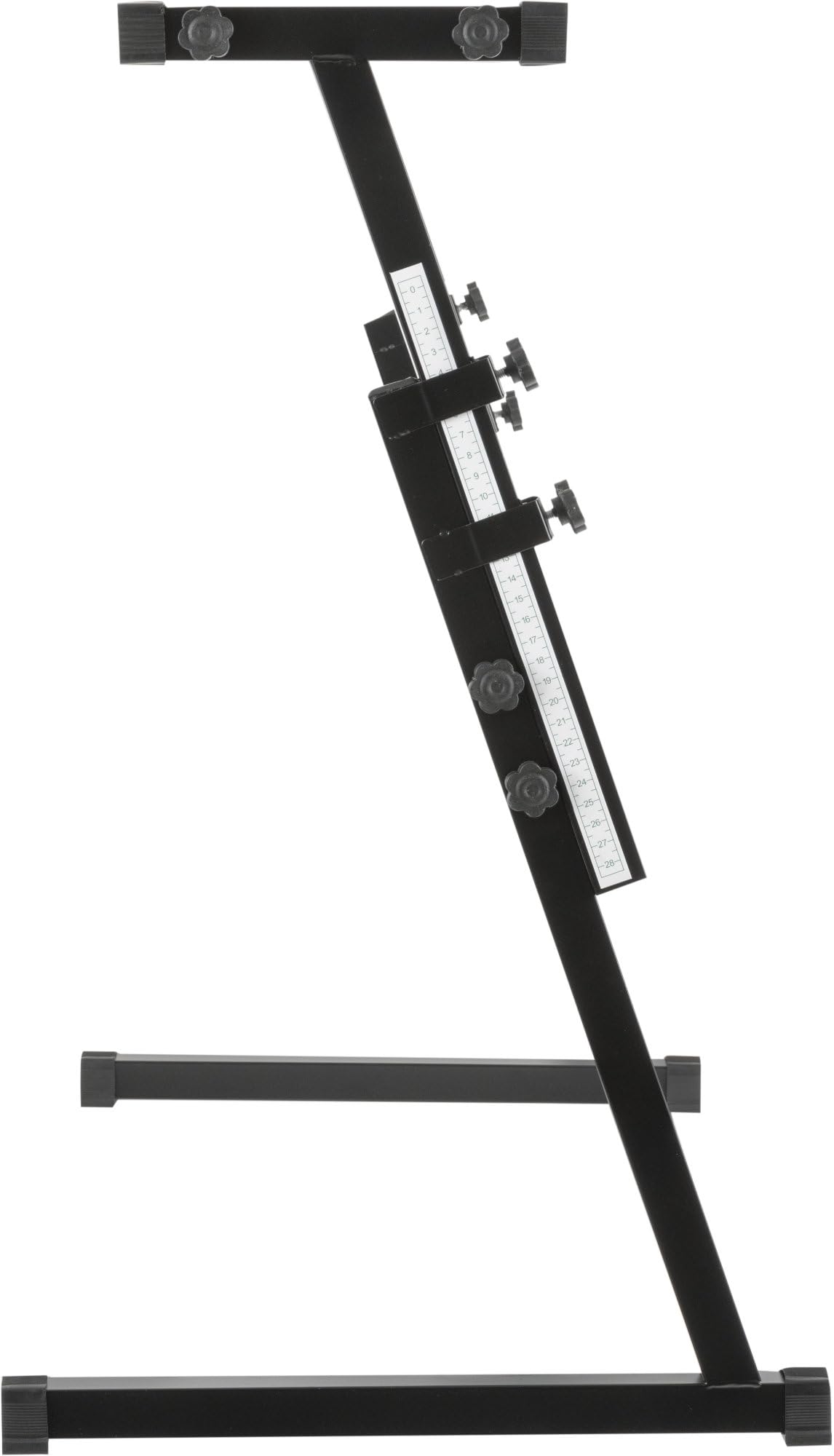 McGrey Soporte para Teclado Z - Tornillos de Giro Ergonómicos - Posicionamiento Preciso Gracias a la Escala Integrada - Altura Ajustable de 55 a 83 cm - Pies Goma para Evitar Rayones en el Suelo