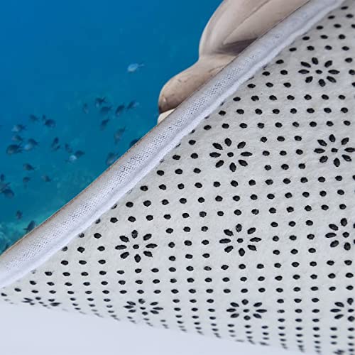 Badematte Delfin Schildkröte Meer Blau Badematten Set rutschfest Waschbar Badgarnitur 3teilig - WC Deckelbezug U… – Bild 8