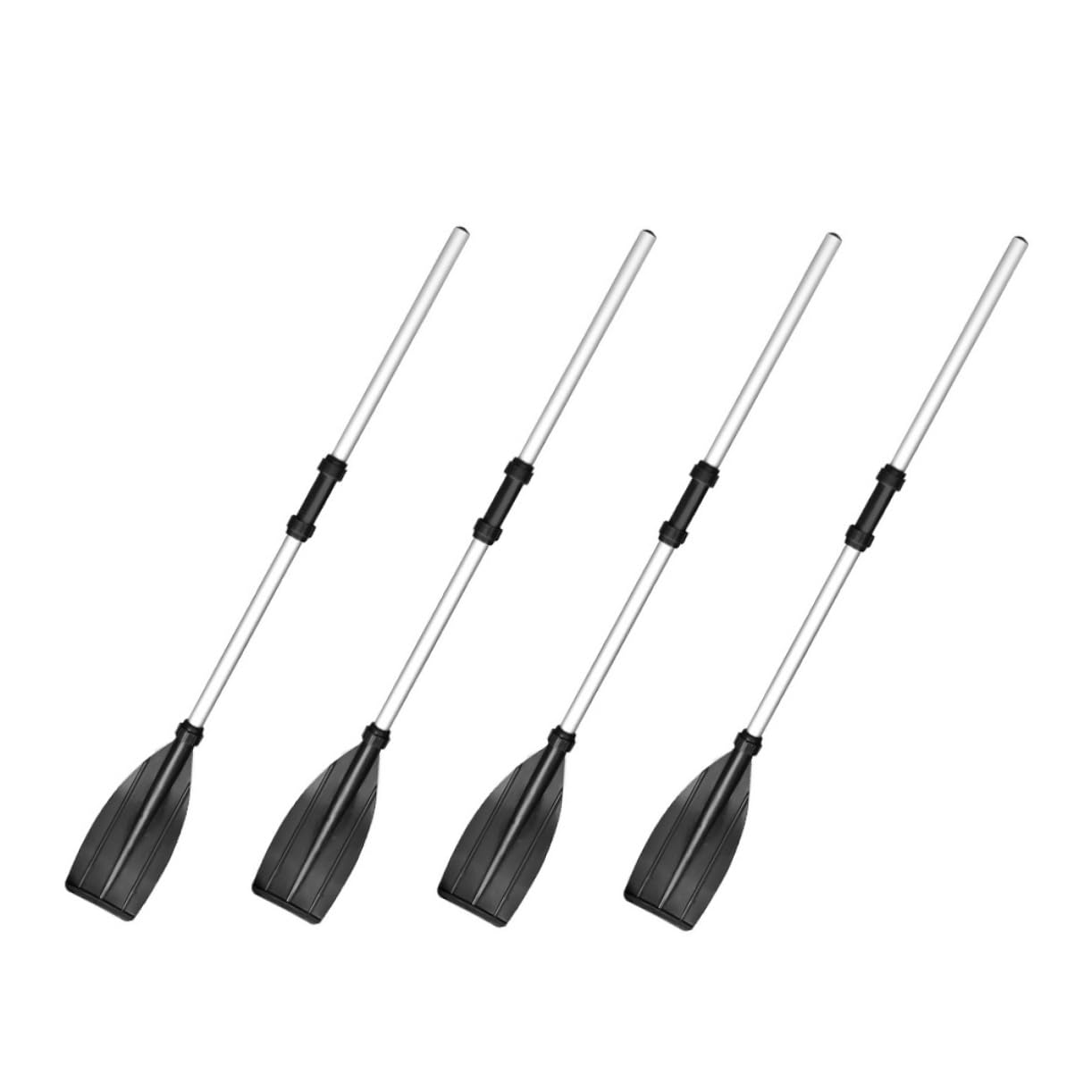 POPETPOP Practical Aluminum Canoe Paddle Set 2-Piece Detachable Oars for Kayak Craftsmanship