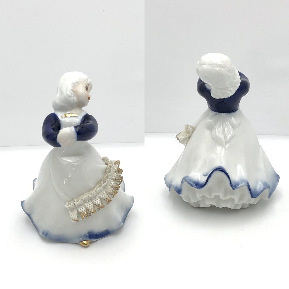 陶器レース人形 舞踏会の男女 フィギュリン レースドール 【公式通販】