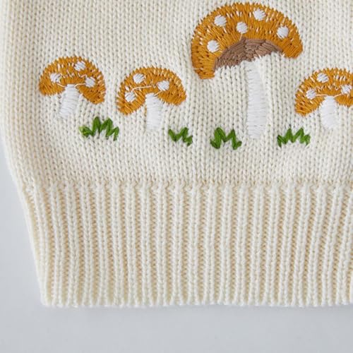 Girls Cardigan Warm Sweaters Kids Comfortable Soft Button Down Front Long Sleeve Knit Embroidery Sweater3