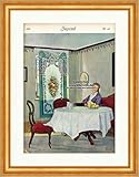  Biller Antik Página principal del número 43 de 1910 Fernando Espejo Mesa de comedor Juvenil 3770 Enmarcado