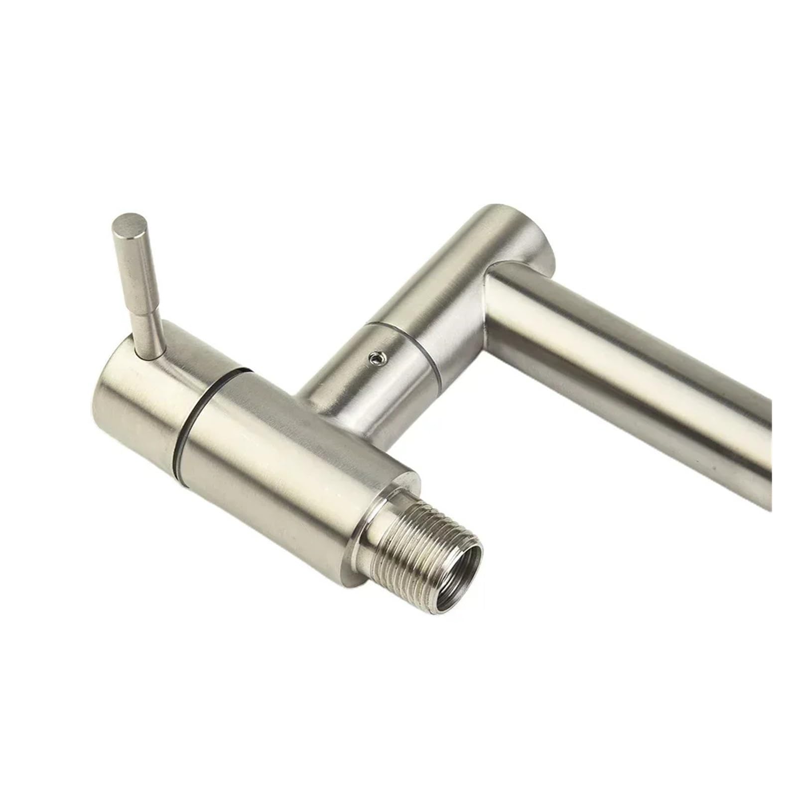 Grifo de Cocina montado en la Pared de latón con un Solo Orificio, Soporte Doble montado en la Pared, Grifo Plegable for llenado de ollas, Giratorio y Plegable