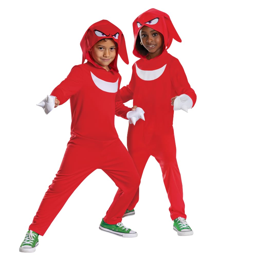 Funko - Costume per bambini di Sony Knuckles, licenza ufficiale Disguise, vestibilità comoda e design dettagliato, taglia XS 3T a 4T