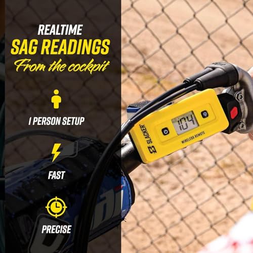 Image of Slacker Wireless Remote Display - Bike Tool for Accurate Sag Setup and Suspension Tuning, Compatible with Slacker V5 (Yellow) - LCD Wireless Display for Smooth, Reliable Real-Time Measurement
