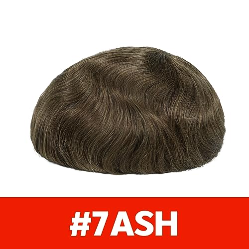 Lordhair Human Hair Toupee for Men Natural Hairline French Lace Front with Skin Perimeter Men's Hair System - Image 2