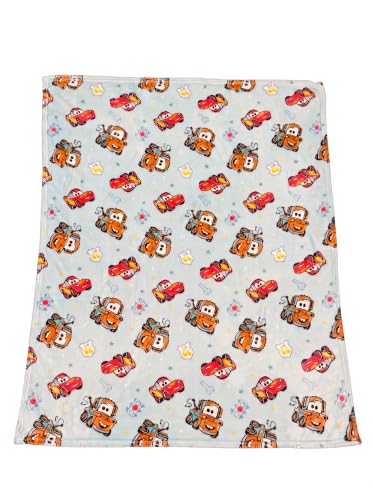 Cudlie Cars Throw Blanket (Kids) | Truck Blanket Plush Fleece | Race Car Blankets | Lightning McQueen & Tow Mater | Officially Licensed (40 x 50)