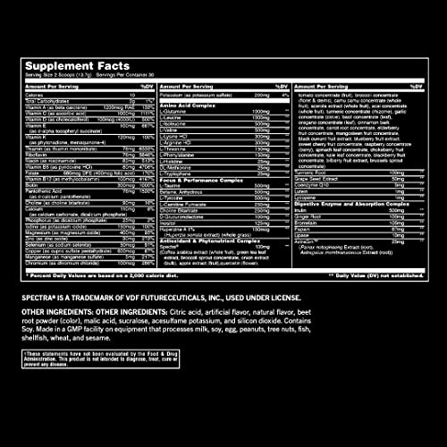 Animal Pak - Vitamin Powder With Zinc, Magnesium, Amino Acids And More - Digestive Health, Immune Booster And Focus Support - Multivitamin For Men And Women - Spectra And 85+ Nutrients - 60 Scoops #TOP4