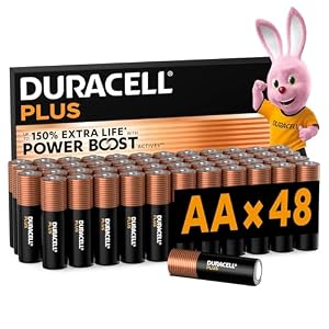 Duracell – Duracell Plus AA Batterien (48er-Pack) Alkali 1,5 V Hochleis