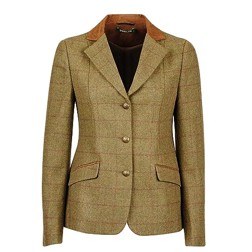 Dublin Albany Tweed Suede Riding Jacket - Brown, 12