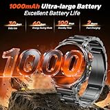 Smart Watch Men Fitness Tracker: 1.85" HD Touch Screen 1000mAh Battery Smartwatch Blood Pressure Oxygen Heart Rate Monitor IP68 Waterproof Bluetooth Call Step Counter Digital Sport Health Android iOS - Image 2